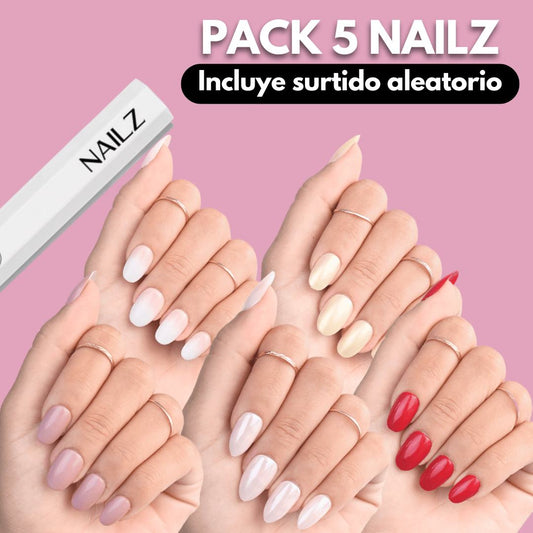 PACK 5 NAILZ + LAMPARA